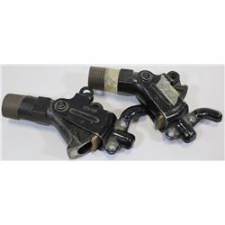 LOT OF 2 LOCKABLE HOSE ENDS