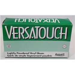 VERSA TOUCH XL VINYL GLOVES 100 GLOVES IN BOX