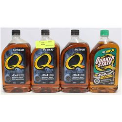 4 L OF QUAKER STATE 5W 20 SYNTHETIC FOR 4X4S