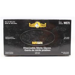 BOX OF WELLS LAMONT NITRILE GLOVES SIZE L