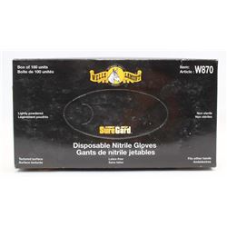 BOX OF LARGE NITRILE GLOVES SIZE M