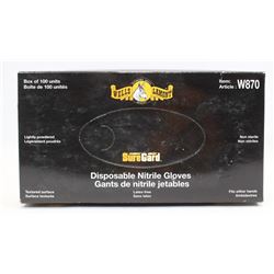 BOX OF WELLS LAMONT NITRILE GLOVES SIZE M