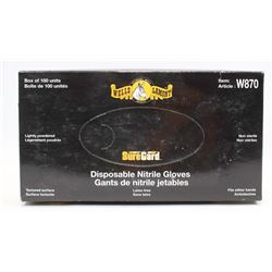 BOX OF WELLS LAMONT NITRILE GLOVES SIZE L