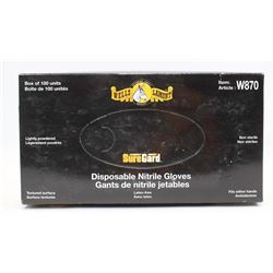 BOX OF WELLS LAMONT NITRILE GLOVES SIZE L