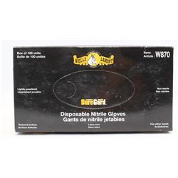BOX OF WELLS LAMONT NITRILE GLOVES SIZE L