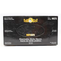 BOX OF WELLS LAMONT NITRILE GLOVES SIZE L