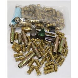 BOX OF ASST BRASS FITTINGS