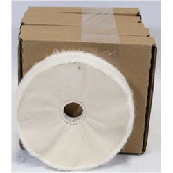 LOT OF 6 NORTON 6"X 1/2 " BUFFING WHEELS