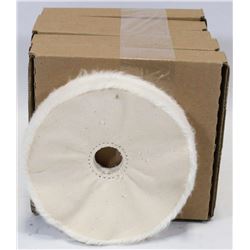 LOT OF 6 NORTON 6"X 1/2 " BUFFING WHEELS