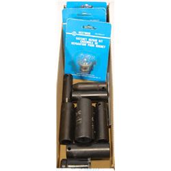 LOT OF ASST SOCKETS AND RATCHET REPAIR KITS