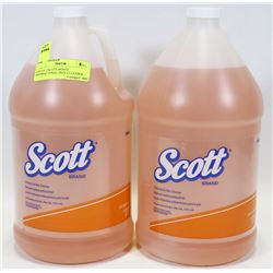 LOT OF 2 SCOTT BRAND ANTIBACTERIAL SKIN CLEANSER