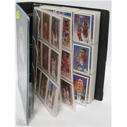 ALBUM WITH 1991 BASKETBALL CARDS