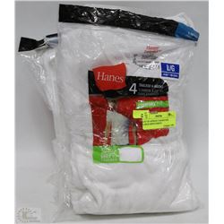 LOT OF APPROX 9 HANES SIZE LARGE MENS SHIRTS