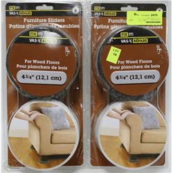 TWO PKS OF FIX IT FURNITURE SLIDERS