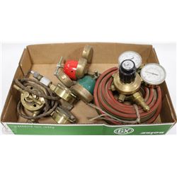 LOT OF MANY REGULATORS INCL OXYGEN & ACETYLENE