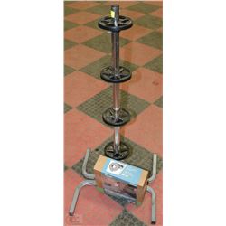 GARAGE TIRE ORGANIZER WITH NEW WHEEL COVER SET