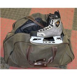 BAG OF HOCKEY GEAR - CCM VECTOR 3.0 SKATES BOYS