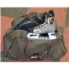 Image 1 : BAG OF HOCKEY GEAR - CCM VECTOR 3.0 SKATES BOYS