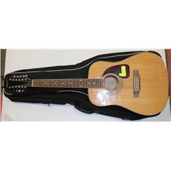 ACOUSTIC GUITAR EPIPHONE 12 STRING WITH BAG CASE