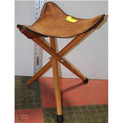 FOLD AWAY LEATHER SEAT