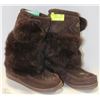 Image 1 : DETAILS MOCCASIN BOOTS BROWN SIZE 10