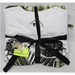 GUINESS STYLE MENS SLEEP SET - WHITE - SIZE MEDIUM