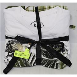 GUINESS STYLE MENS SLEEP SET - WHITE - SIZE MEDIUM