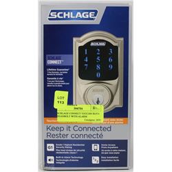 SCHLAGE CONNECT TOUCHSCREEN DEADBOLT WITH ALARM