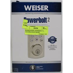WEISER NICKEL POWERBOLT 2 TOUCHPAD ELECTRONIC