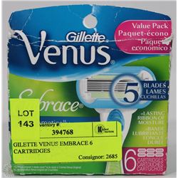 GILETTE VENUS EMBRACE 6 CARTRIDGES