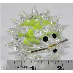 SWAROVSKI PORCUPINE CRYSTAL APPROX 2"X2"