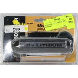 BOSTITCH 18V LITHIUM ION BATTERY