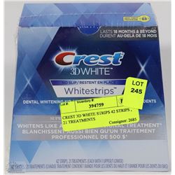 CREST 3D WHITE STRIPS 42 STRIPS , 21 TREATMENTS