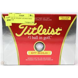 CASE OF TITLEIST  DT SOLO GOLF BALLS
