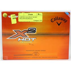 CARTON CALLOWAY X2 HOT YELLOW GOLFBALLS