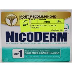 NICODERM STEP 1 - 7 CLEAR PATCHES
