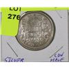 Image 1 : CANADIAN HALF DOLLAR COIN  1957       SILVER