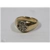 Image 1 : STAMPED 10KT AND 14K GOLD DIAMOND RING SIZE 9.5
