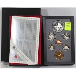 RCM 1990 CANADIAN PROOF SET W/ SILVER & NICKLE