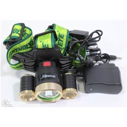 6000 LUMEN TACTICAL LED HEADLAMP WITH LI-ION