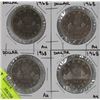 Image 1 : 4 CANADIAN ONE DOLLAR COINS ALL 1968