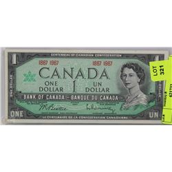 UNC CANADIAN CENTENNIAL DOLLAR BILL