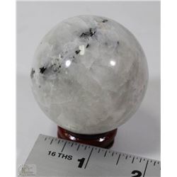 # 91 NATURAL MOON STONE SPHERE