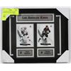Image 1 : LOS ANGELES KINGS  HOCKEY CARDS COLLECTION FRAMED