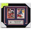 Image 1 : TEEMU SELANNE HOCKEY CARDS COLLECTION FRAMED