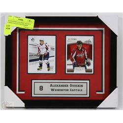 ALEXANDER OVECHKIN  HOCKEY CARDS COLLECTION FRAMED