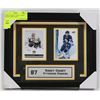 Image 1 : SIDNEY CROSBY  HOCKEY CARDS COLLECTION FRAMED