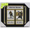 Image 1 : BOSTON BRUINS  HOCKEY CARDS COLLECTION FRAMED