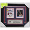 Image 1 : HENRIK LUNDQVIST HOCKEY CARDS COLLECTION FRAMED