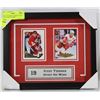 Image 1 : STEVE YZERMAN HOCKEY CARDS COLLECTION FRAMED